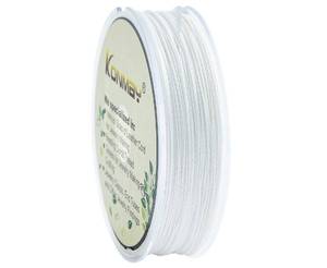 lot 677 image: KONMAY 0.22mm PE Micro-Fused Seed Bead Thread, 100 Yards Extra Strong 58lb Beading Line for Jewelry Making, Bead Weaving, Loom Work, Peyote Stitch & Crafting - Retail $10