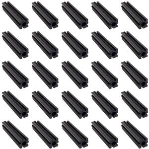 lot 695 image: Plastic Insert for Use with 12 Square Hollow Baluster - Black - 25 Pack - DH-00 - Retail $22