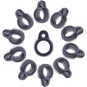 lot 698 image: GORGECRAFT 50PCS Anti-Lost Silicone Rubber Rings 8mm Diameter Black Non-Lost O Rings Multipurpose Adjustable Holder Pendant for Necklace Lanyard Pens Device Keychains Office Supplies - Retail $7