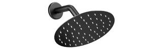 lot 726 image: HomGoo Shower Head, Matte Black Shower Faucet, Bathroom Rain Shower System with 6-Inch Shower Head, Single-Handle Shower Trim Kit with Rough-in Valve, Matte Black