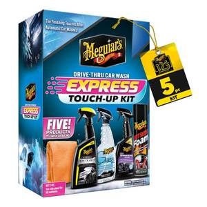 lot 737 image: Mising Hot Shine Foam Meguiars Drive-Thru Car Wash Express Touch-Up Kit - The Perfect Car Detailing Kit for Touching Up After Running Through an Automatic Car Wash or After Washing Your Ride at Home, Clean Inside and Out - Retail $39