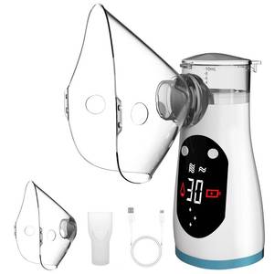lot 785 image: Smart Rechargeable Portable Nebulizer with LCD Screen �� Compact, Powerful & Ideal for On-The-Go, Home & Travel Use, Innovative Nebulizer for Enhanced Breathing - Retail $35