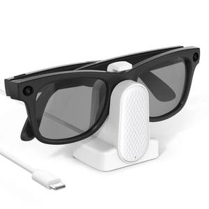 lot 792 image: Cisian Charging Dock Compatible with Ray-Ban Meta Smart Glasses WayfarerSkylerHeadlinerOakley  Meta HSTN,Potable Travel USB-C Cable Charger Meta Smart Glasses with Adapter - Retail $12