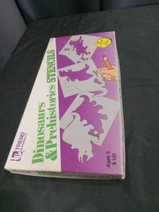 lot 3864 image: Dinosaurs & Prehistoric Stencils Art Set