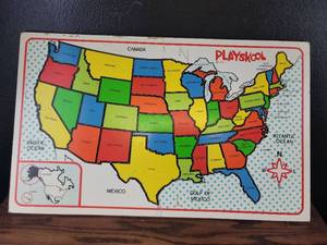 Playskool United States Map Puzzle with State Pieces