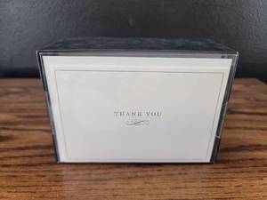 lot 3677 image: Carlton Cards Thank You Note Set with Envelopes