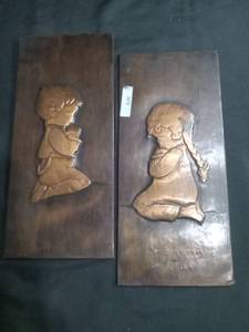 lot 3436 image: Copper Printing Plate with Portrait Relief