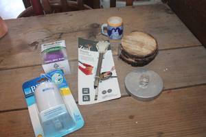 lot 4132 image: Coasters, NIP Cooking Tongs & More