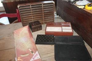 lot 4150 image: Cassette Tape Wooden Rack and More