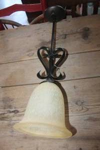 lot 4164 image: Pendant Light Fixture 24 Long