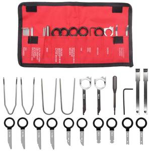 lot 45260 image: 20pcs Radio Removal Tool Kit, Universal Stereo CD Player Removal Key Kit for Most Car and Truck O-050 - Retail $15