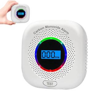 lot 45319 image: Carbon Monoxide Detectors, Carbon Monoxide AlarmMonitor Battery Operated with Light&Digital LCD Display, Portable Travel CO Detector Alarm for Home, Bedroom, Office, RV, Warehouse - Retail $10