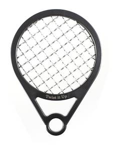 lot 45323 image: Twist It Up Comb (Bond Black) - Alternative for Hair Sponges, Creates Curls and Twists for Black Men, Tennis Racket Design - Retail $20