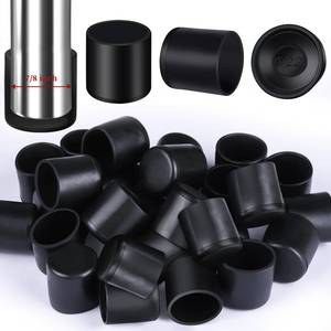 lot 45369 image: 78 32Pcs Rubber Chair Leg Caps - Chair Leg Floor Protectors, Rubber Furniture Feet, Black - Retail $10