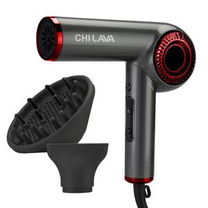 lot 45389 image: CHI Lava Brushless Motor Hair Dryer, Foldable Design, Faster, Quieter Drying, Reduces Frizz & Enhances Shine, Customizable Heat & Speed Settings - Retail $155