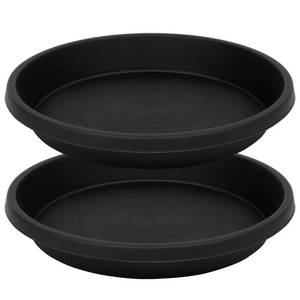 lot 45409 image: 2 Pack Plant Saucer 14 Inch, Durable Plant Trays for Pots, Plant Drip Trays, Plant Water Catcher Tray for Plants, Plastic Plant Saucers for Indoors no Holes - Retail $20