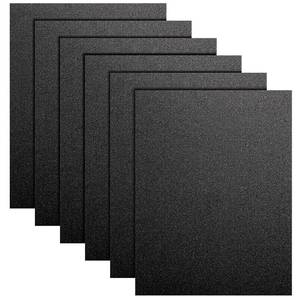 lot 45445 image: 5 Pack ABS Plastic Sheet 12 x 16 x 0.06, Black Flexible Plastic Sheets, Moldable Than Acrylic Sheet, ABS Material Sheets for DIY Crafts, Projects, Home Decor, (Smooth & Textured Finish) - Retail $16