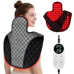 lot 45457 image: Cholas Red Light Therapy for Body, 3-in-1 Near Infrared Red Light Therapy for Shoulder Back Neck, 660nm and 850nm Wearable Red Light Pad with 3 Light Modes, for Office Home Use, Gift for Men Women - Retail $40
