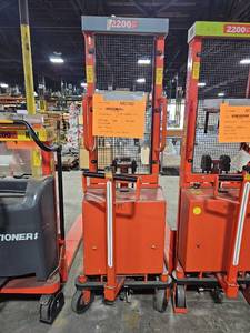 lot 6004 image: Interthor EHS10001590 Electric Pallet Stacker 2200 lbs Capacity