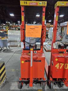 lot 6010 image: Interthor Electric Pallet Stacker 2200 lbs Capacity
