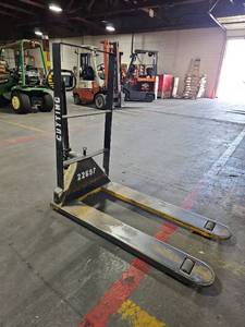 lot 6015 image: Manual Pallet Jack Warehouse Material Handling Cart