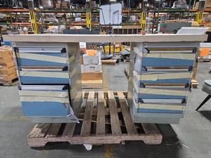 lot 6024 image: Industrial Metal Multi-Drawer Tool Cabinet Workstation