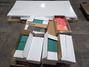 lot 6028 image: Industrial Foam Padding Sheets and White Boards