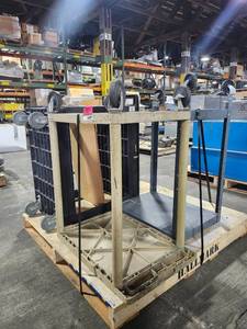 lot 6089 image: Industrial Material Handling Cart with Wheels