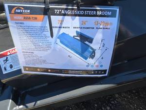 lot 65 image: Arteer 72-inch Angle Skid Steer Broom Attachment