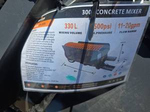 lot 74 image: 300 Industrial Concrete Mixer with 330L Capacity