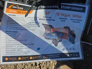 lot 76 image: Arteer TSG-31W Tree Stump Grinder