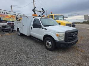 Ford F-350 Super Duty Service Utility Truck with Tool Body,Crane And Lift Gate