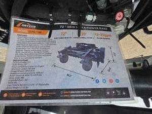 lot 115 image: SSPR-72W 72 Inch Skid Steer Power Rake Attachment