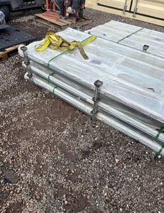 lot 10007 image: 7 Ft long Corrugated Steel Panels Bundle (50 Sheets)