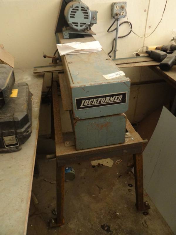 lot 17449 image: 20 GA lockformer slitter.