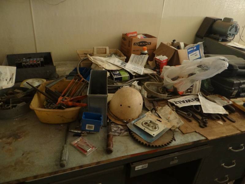 lot 17451 image: Contents on desk, desk not included.