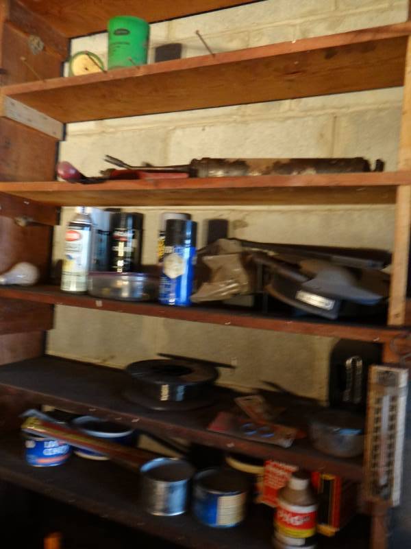 lot 17492 image: Contents on wall, contents on work bench are not included.
