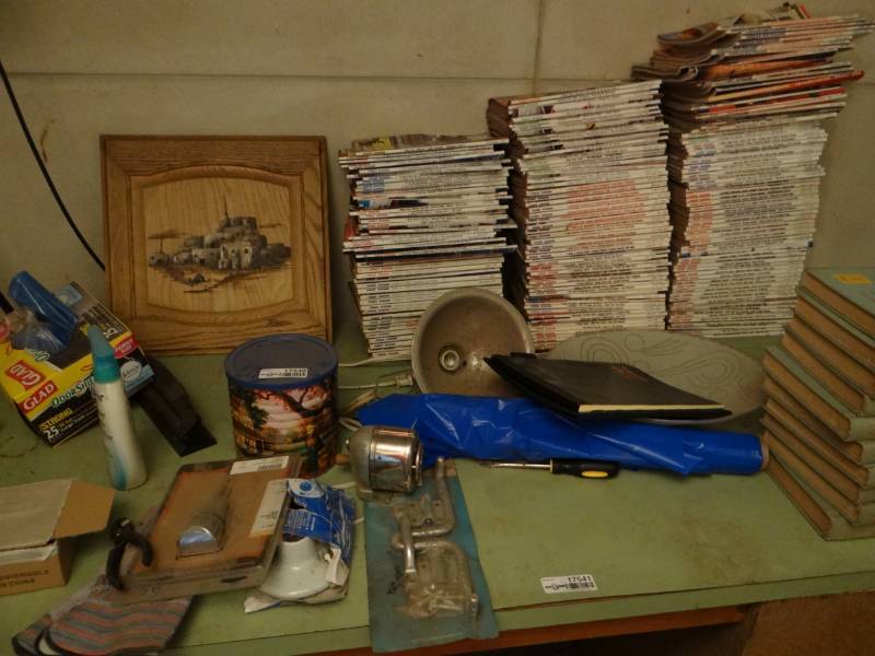 lot 17540 image: Contents on desk, desk not included.