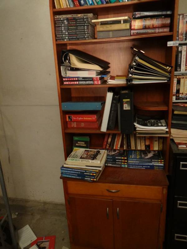 lot 17547 image: Wooden book shelf, book not included.