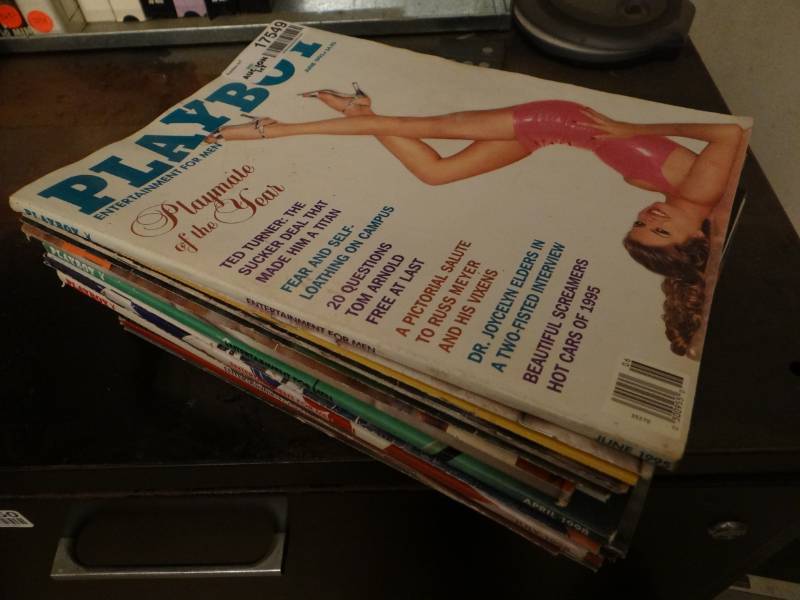 lot 17549 image: Lot of playboy magazines.