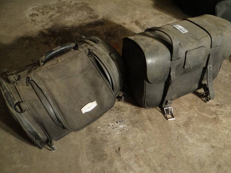 lot 17562 image: Motorcycle bags.