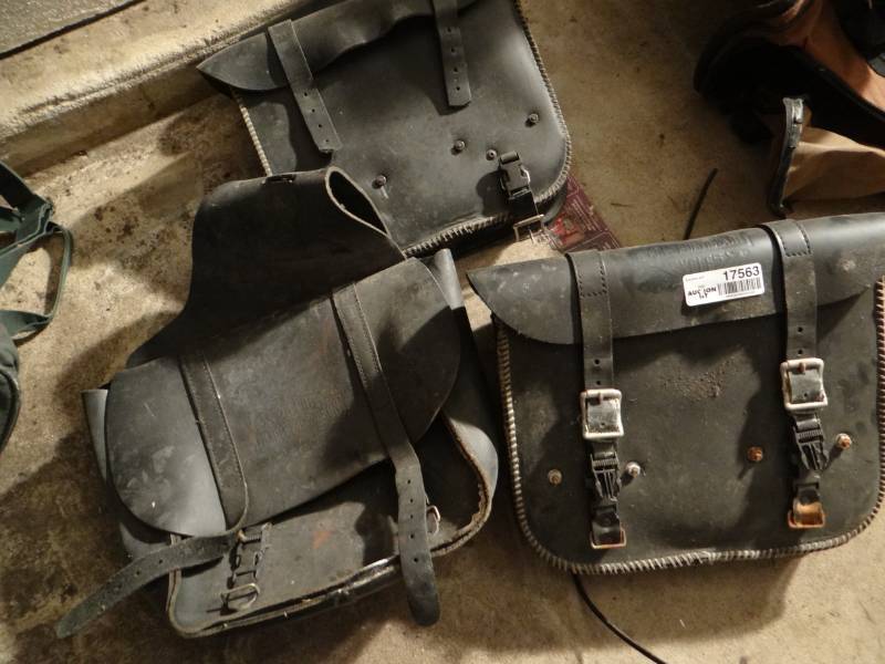 lot 17563 image: Motorcycle bags.