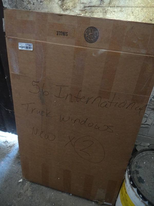 lot 17567 image: 56 International truck windows new.