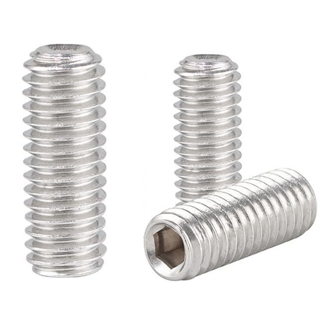 lot 10105 image: M10-1.5x40mm Hex Socket Set Grub Screws,Headless Cup Point,Flat Point Grub Bolt,Internal Hex Drive,304 Stainless Steel,Headless Concave End,Metric External Thread,for Towel Rack Door Knob,Pack of 8