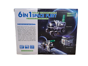 lot 13905 image: Stem 6 in 1 Solar Rechargeable Space Fleet Toy Kit