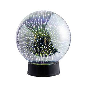 lot 13921 image: Celestial Garden 6 inch Merkury Glass Orb Light with Base