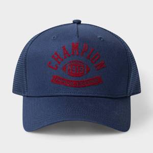 lot 15337 image: Champion Adult Phys Ed Twill Trucker Hat - Navy
