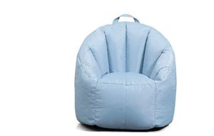 lot 30571 image: Big Joe -Joey Junior Kids Bean Bag Chair, 1.5 Feet, Durable Polyester Nylon Blend, Blue Fog