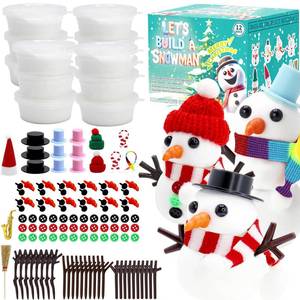 lot 32630 image: 12 Pack- Build a Snowman Kit Snowman Craft