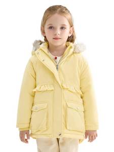 lot 32649 image: Toddlers Winter Coat Water-Resistant Faux Fur Hood Sherpa Lining Elastic Cuffs with Pockets -Size 4